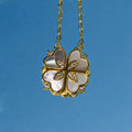 Mother-of-Pearl Clover Pendant Necklace