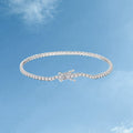 Slim Crystal Line Tennis Bracelet